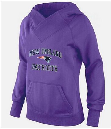 Women's New England Patriots Heart & Soul Pullover Hoodie Purple Women's New England Patriots Heart & Soul Pullover Hoodie Purple