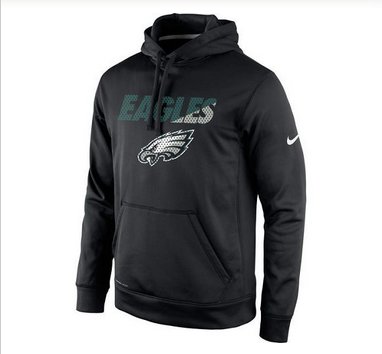 Men's Philadelphia Eagles Nike Black Kick Off Staff Performance Pullover Hoodie