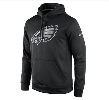Men's Philadelphia Eagles Nike Black Practice Performance Pullover Hoodie