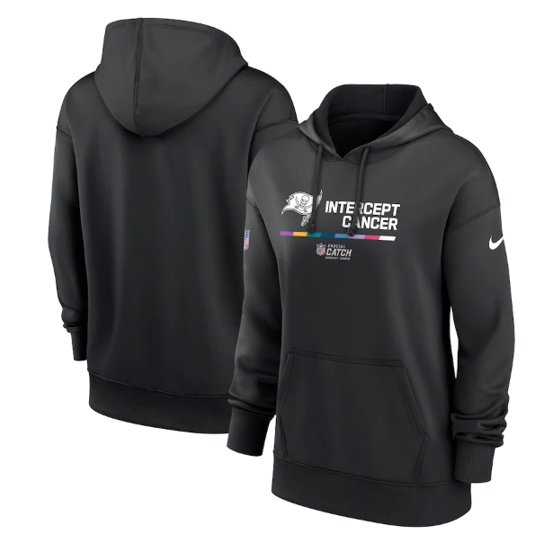 Women's Tampa Bay Buccaneers 2022 Black NFL Crucial Catch Therma Performance Pullover Hoodie(Run Small) Women's Tampa Bay Buccaneers 2022 Black NFL Crucial Catch Therma Performance Pullover Hoodie(Run Small)
