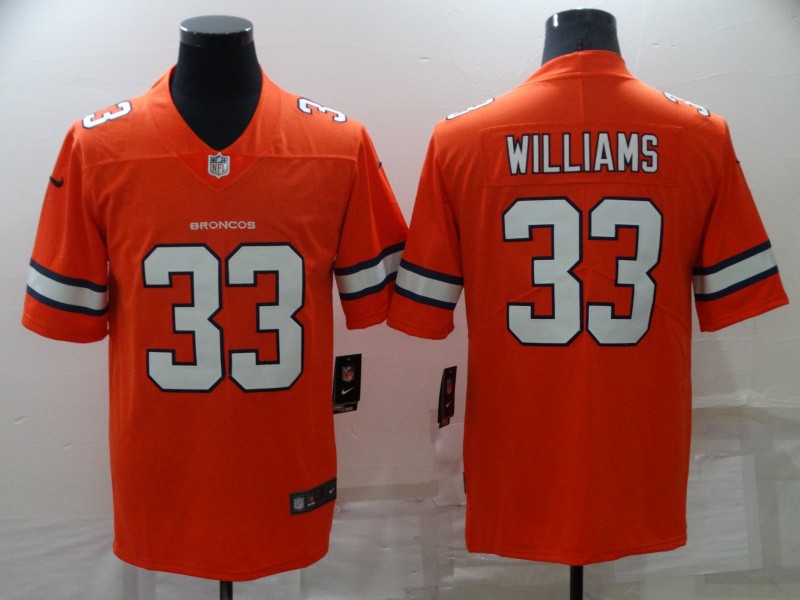 Nike Broncos 33 Javonte Williams Orange Color Rush Limited Jersey Nike Broncos 33 Javonte Williams Orange Color Rush Limited Jersey
