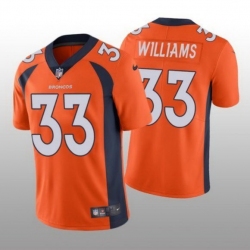 Men Nike Denver Broncos #33 Javonte Williams Orange Vapor Limited Jersey Men Nike Denver Broncos #33 Javonte Williams Orange Vapor Limited Jersey