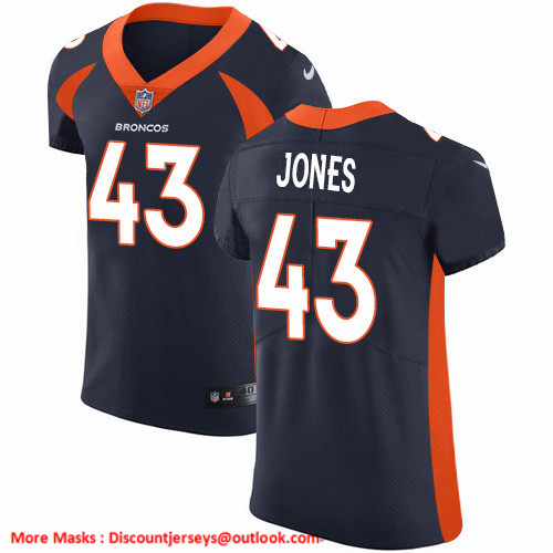 Nike Broncos #43 Joe Jones Navy Blue Alternate Men's Stitched NFL New Elite Jersey