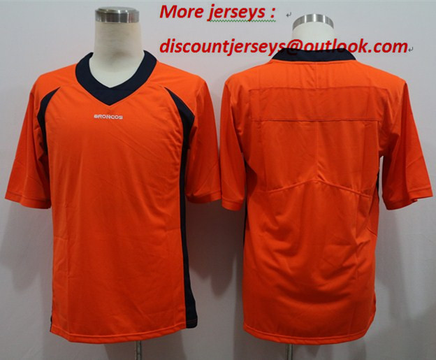 Nike Broncos Blank Orange Vapor Untouchable Limited Jersey