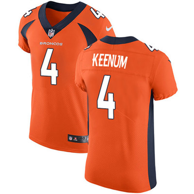 Nike Broncos #4 Case Keenum Orange Team Color Men's Stitched NFL Vapor Untouchable Elite Jersey Nike Broncos #4 Case Keenum Orange Team Color Men's Stitched NFL Vapor Untouchable Elite Jersey