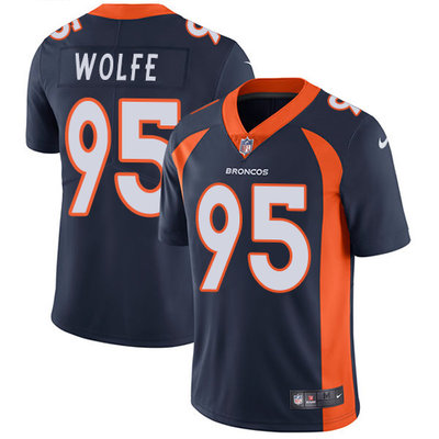 Nike Broncos #95 Derek Wolfe Navy Blue Alternate Men's Stitched NFL Vapor Untouchable Limited Jersey Nike Broncos #95 Derek Wolfe Navy Blue Alternate Men's Stitched NFL Vapor Untouchable Limited Jersey