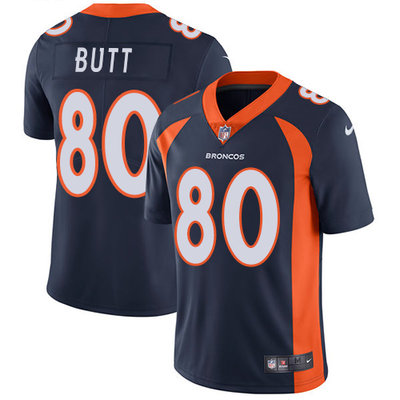 Nike Broncos #80 Jake Butt Navy Blue Alternate Men's Stitched NFL Vapor Untouchable Limited Jersey Nike Broncos #80 Jake Butt Navy Blue Alternate Men's Stitched NFL Vapor Untouchable Limited Jersey