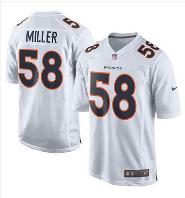 Nike Broncos #58 Von Miller White Men's Stitched NFL Game Event Jersey Nike Broncos #58 Von Miller White Men's Stitched NFL Game Event Jersey