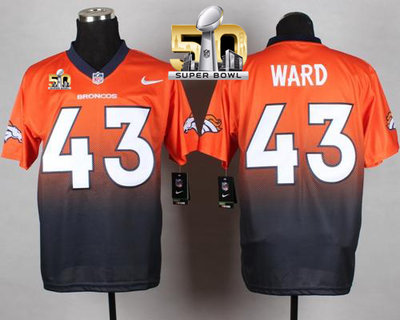 Nike Broncos #43 T.J. Ward OrangeNavy Blue Super Bowl 50 Men's Stitched NFL Elite Fadeaway Fashion Jersey Nike Broncos #43 T.J. Ward OrangeNavy Blue Super Bowl 50 Men's Stitched NFL Elite Fadeaway Fashion Jersey