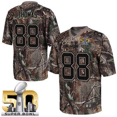 Nike Broncos #88 Demaryius Thomas Camo Super Bowl 50 Men's Stitched NFL Realtree Elite Jersey