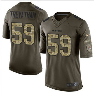 Nike Denver Broncos #59 Danny Trevathan Green Men's Stitched NFL Limited Salute To Service Jersey Nike Denver Broncos #59 Danny Trevathan Green Men's Stitched NFL Limited Salute To Service Jersey