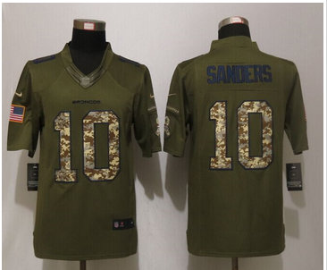 Nike Denver Broncos #10 Emmanuel Sanders Green Salute To Service Limited Jersey Nike Denver Broncos #10 Emmanuel Sanders Green Salute To Service Limited Jersey