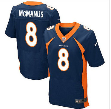 Nike Denver Broncos #8 Brandon McManus Navy Blue Alternate Men's Stitched NFL New Elite Jersey