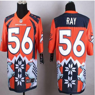 New Broncos #56 Shane Ray Orange Men's Stitched NFL Elite Noble Fashion Jersey