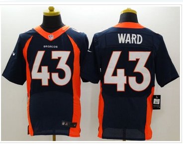 NEW Denver Broncos #43 T.J. Ward Navy Blue Alternate NFL New Elite Jersey