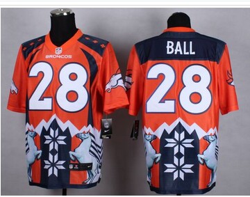 NEW Denver Broncos #28 Montee Ball Orange NFL Elite Noble Fashion Jersey NEW Denver Broncos #28 Montee Ball Orange NFL Elite Noble Fashion Jersey