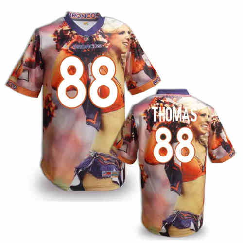 New Denver Broncos 88 Demaryius Thomas Team Color NFL Elite Fanatical Version Jerseys