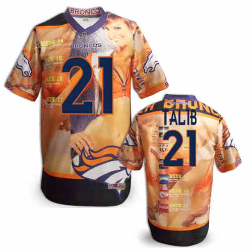 New Denver Broncos #21 Talib Team Color NFL Elite Fanatical Version Jerseys