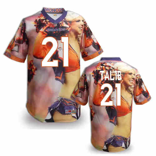 New Denver Broncos 21 Talib Team Color NFL Elite Fanatical Version Jerseys