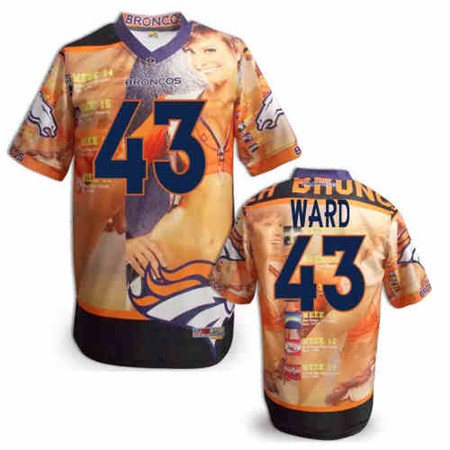 New Denver Broncos #43 Ward Team Color NFL Elite Fanatical Version Jerseys