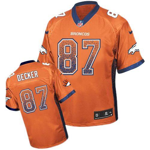 NEW Denver Broncos 87 Eric Decker Orange Team Color Stitched NFL Elite Drift Fashion Jersey NEW Denver Broncos 87 Eric Decker Orange Team Color Stitched NFL Elite Drift Fashion Jersey
