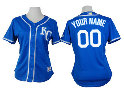 Royals Light Blue Cutomized Women New Cool Base Jersey