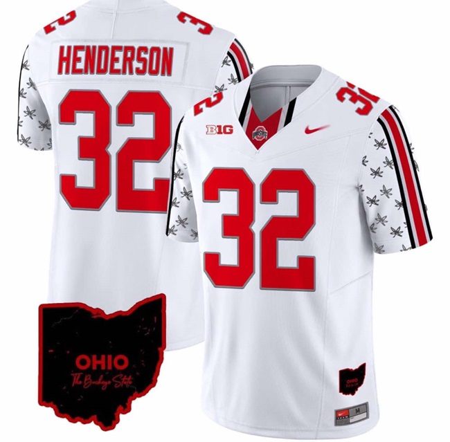 Men's Ohio State Buckeyes Active Player Custom White 2023 F.U.S.E. Limited Stitched Jersey