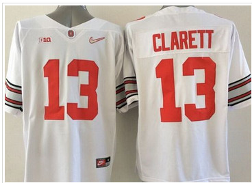 Ohio State Buckeyes #13 Maurice Clarett White Stitched NCAA Jersey