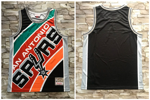 Spurs Big Face Black Hardwood Classics Swingman Jersey Spurs Big Face Black Hardwood Classics Swingman Jersey