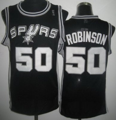 San Antonio Spurs #50 David Robinson Black Throwback Revolution 30 NBA Basketball Jerseys San Antonio Spurs #50 David Robinson Black Throwback Revolution 30 NBA Basketball Jerseys