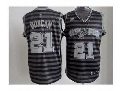 NBA San Antonio Spurs #21 Tim Duncan Grey Whith Black Strip Revolution 30 Swingman NBA Jerseys NBA San Antonio Spurs #21 Tim Duncan Grey Whith Black Strip Revolution 30 Swingman NBA Jerseys