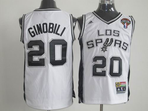San Antonio Spurs 20 Manu Ginobili Latin Nights white jerseys San Antonio Spurs 20 Manu Ginobili Latin Nights white jerseys