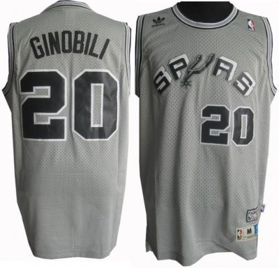San Antonio Spurs 20 Manu Ginobili Soul Swingman Grey Jersey San Antonio Spurs 20 Manu Ginobili Soul Swingman Grey Jersey