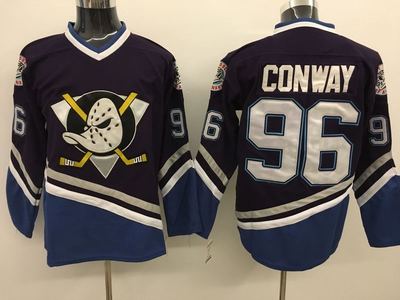Ducks 96 Charlie Conway Purple CCM Jersey Ducks 96 Charlie Conway Purple CCM Jersey