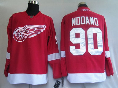 Deroit Red wings 90# Modano Red jerseys