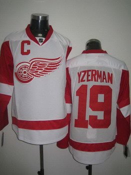 Detroit Red Wings 19 YZERMAN white Jerseys Detroit Red Wings 19 YZERMAN white Jerseys