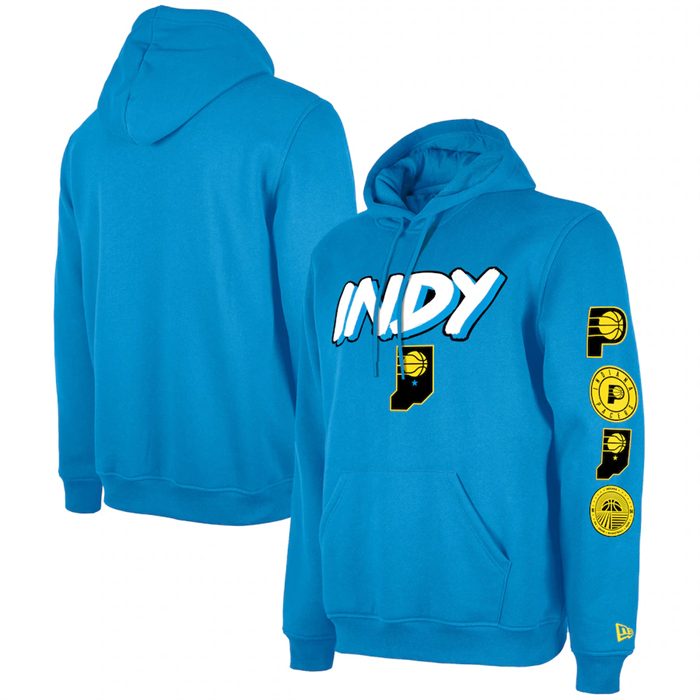 Men's Indiana Pacers Blue 2023 24 City Edition Pullover Hoodie