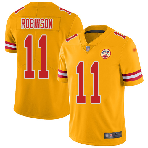Nike Chiefs #11 Demarcus Robinson Gold Men's Stitched NFL Limited Inverted Legend Jersey Nike Chiefs #11 Demarcus Robinson Gold Men's Stitched NFL Limited Inverted Legend Jersey