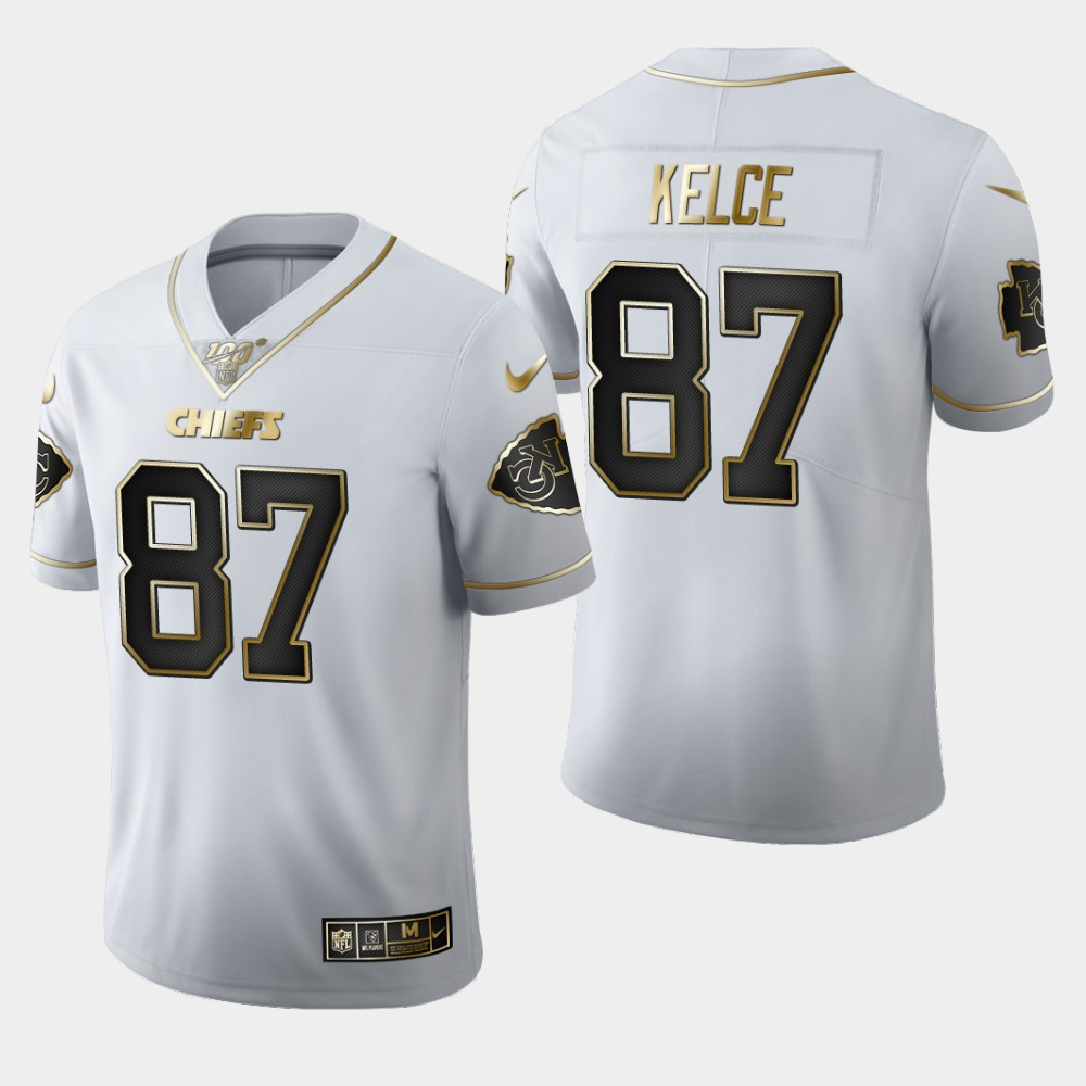 Nike Chiefs 87 Travis Kelce White 100th Season Vapor Untouchable Limited Jersey Nike Chiefs 87 Travis Kelce White 100th Season Vapor Untouchable Limited Jersey