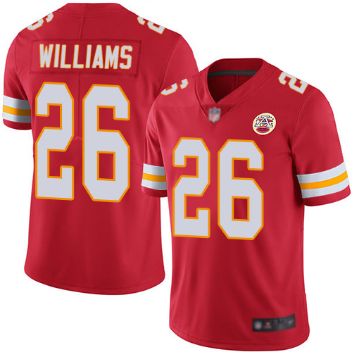 Chiefs #26 Damien Williams Red Team Color Men's Stitched Football Vapor Untouchable Limited Jersey Chiefs #26 Damien Williams Red Team Color Men's Stitched Football Vapor Untouchable Limited Jersey