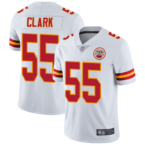 Chiefs #55 Frank Clark White Men's Stitched Football Vapor Untouchable Limited Jersey Chiefs #55 Frank Clark White Men's Stitched Football Vapor Untouchable Limited Jersey