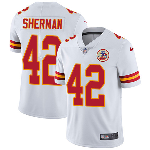 Nike Chiefs #42 Anthony Sherman White Men's Stitched NFL Vapor Untouchable Limited Jersey Nike Chiefs #42 Anthony Sherman White Men's Stitched NFL Vapor Untouchable Limited Jersey