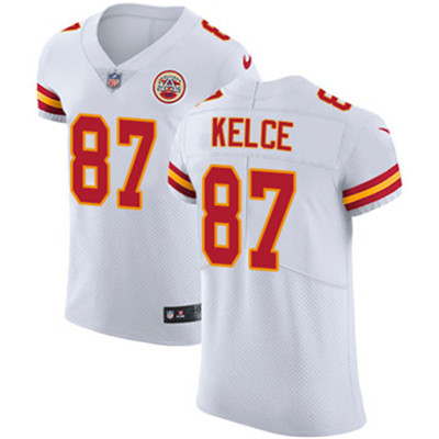 Nike Chiefs #87 Travis Kelce White Men's Stitched NFL Vapor Untouchable Elite Jersey Nike Chiefs #87 Travis Kelce White Men's Stitched NFL Vapor Untouchable Elite Jersey