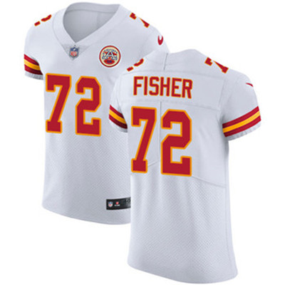 Nike Chiefs #72 Eric Fisher White Men's Stitched NFL Vapor Untouchable Elite Jersey Nike Chiefs #72 Eric Fisher White Men's Stitched NFL Vapor Untouchable Elite Jersey