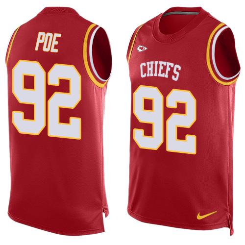 Nike Chiefs #92 Dontari Poe Red Team Color Men's Stitched NFL Limited Tank Top Jersey Nike Chiefs #92 Dontari Poe Red Team Color Men's Stitched NFL Limited Tank Top Jersey