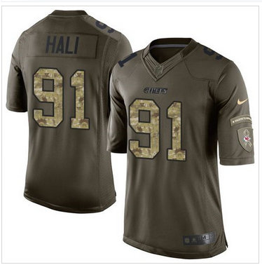 Nike Kansas City Chiefs #91 Tamba Hali Green Men's Stitched NFL Limited Salute to Service Jersey