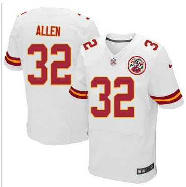 Nike Kansas City Chiefs #32 Marcus Allen White Men's Stitched NFL Elite Jersey
