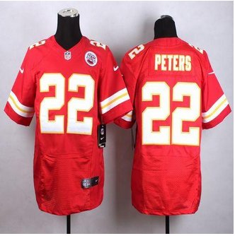 New Kansas City Chiefs #22 Marcus Peters Red Team Color Men's Stitched NFL Elite Jersey