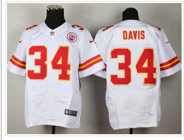 NEW Kansas City Chiefs #34 Knile Davis White Elite NFL Jersey NEW Kansas City Chiefs #34 Knile Davis White Elite NFL Jersey