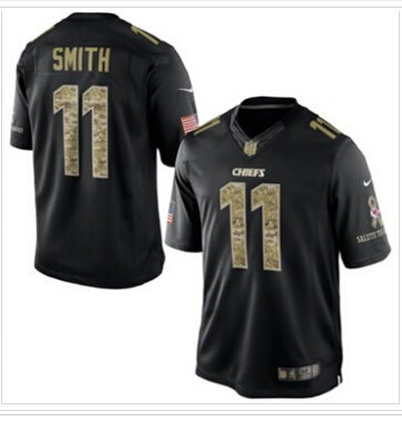 Kansas City Chiefs #25 Jamaal Charles NEW Black Salute To Service Jersey-4767